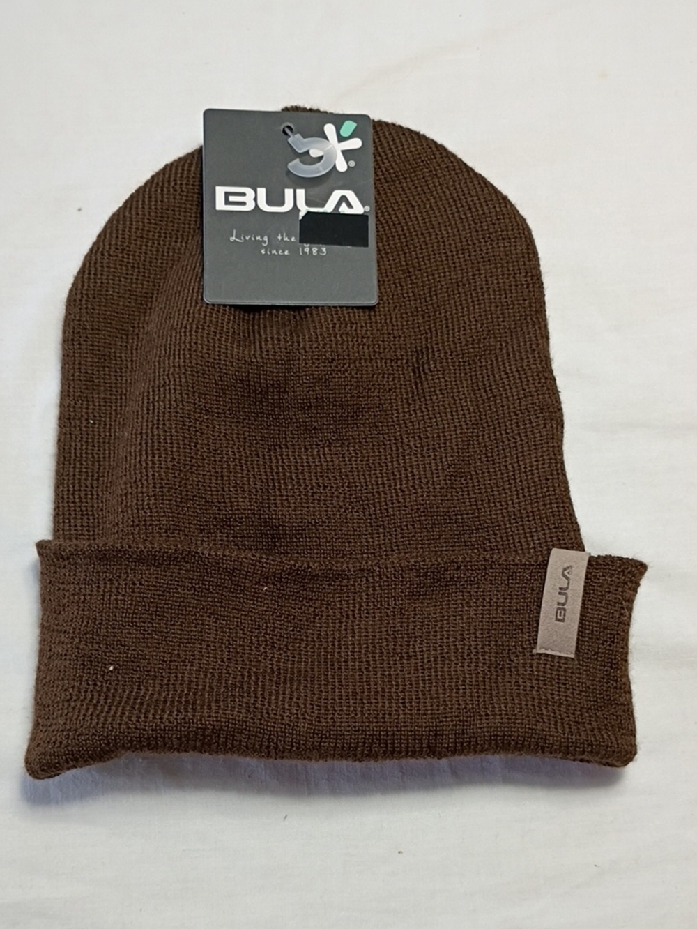 NWT Bula Men's Fall Beanie Brown Knit Beanie Winter One Size